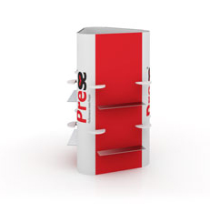 Press banners, shopin-shop presentatiesystemen, displays