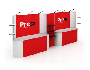 Press banners, shopin-shop presentatiesystemen, displays