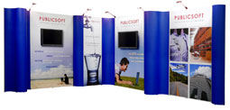press, press-stands, presentatiewanden