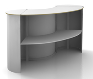 press, press-stands, balies, counters