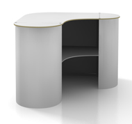 press, press-stands, balies, counters