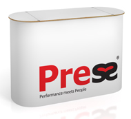 press, press-stands, balies, counters