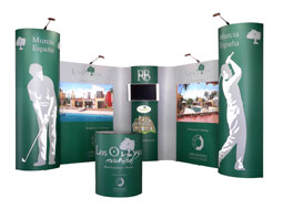 press, press-stands, presentatiewanden