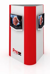 press, press-stands, presentatiewanden