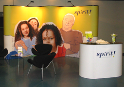 press, press-stands, presentatiewanden