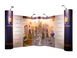 press, press-stands, presentatiewanden