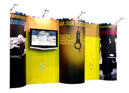 press, press-stands, presentatiewanden