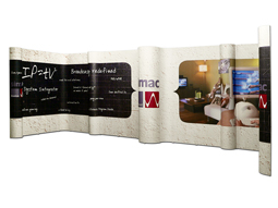 press, press-stands, presentatiewanden