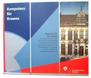 Roll-Up banner systemen, Roll-Up professional en Roll Up Classic, Roll-M Up, 4 screen, banners, banieren