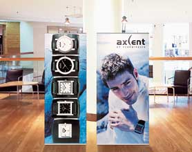 roll-M up banners voor presentaties, banieren, banners, Roll-M banners, 4 screen, abc display, expolinc, expand