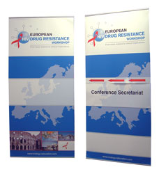 roll-M up banners voor presentaties, banieren, banners, Roll-M banners, 4 screen, abc display, expolinc, expand