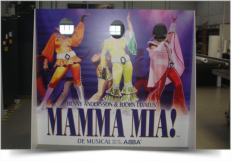 Lifesize display Mamma Mia
