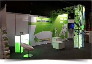 Pop-Up beursstand met doek