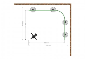 Groen achtergond doek-b