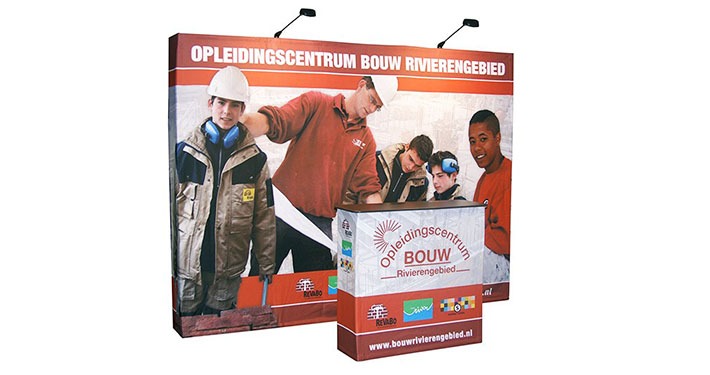 Softimage beurswand met stof Softimage beurswand met stof