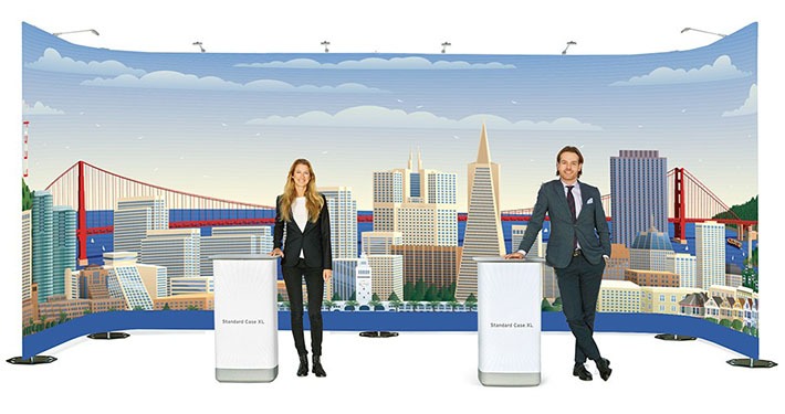 Grote beurswand van stof Fabric Premium Grote beurswand van stof Fabric Premium