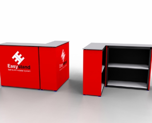 Easystand hoekbalie voor beursstand