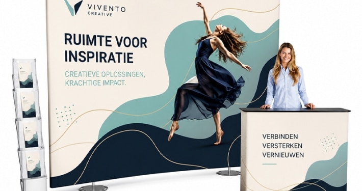 Grote beurswand van stof Fabric Premium