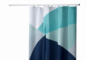 Gordijn voor bergruimte Maak je beursstand compleet met een bedrukte gordijnroede. Het gordijn wordt volledig in jouw huisstijl bedrukt en biedt een nette afscherming van de opbergruimte achter de beurswand.