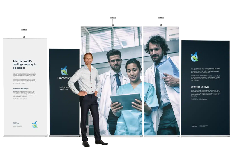 Roll-up banners voor beurzen Roll-up banners voor beurzen