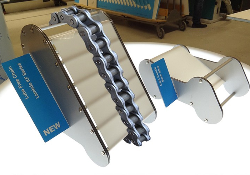Maatwerkdisplay ketting en cylinder Maatwerkdisplay ketting en cylinder