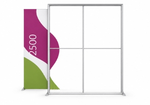 LED-Beurswand Lightbox Whit 200cm breed