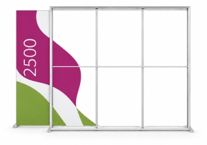 LED-Beurswand Lightbox Whit 300cm breed